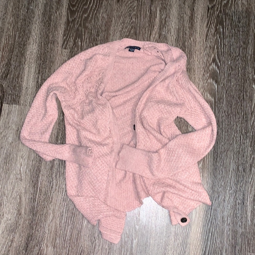 Pink cardigan